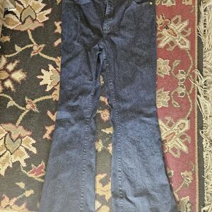 INC International Concepts Dark Blue Flare Jeans